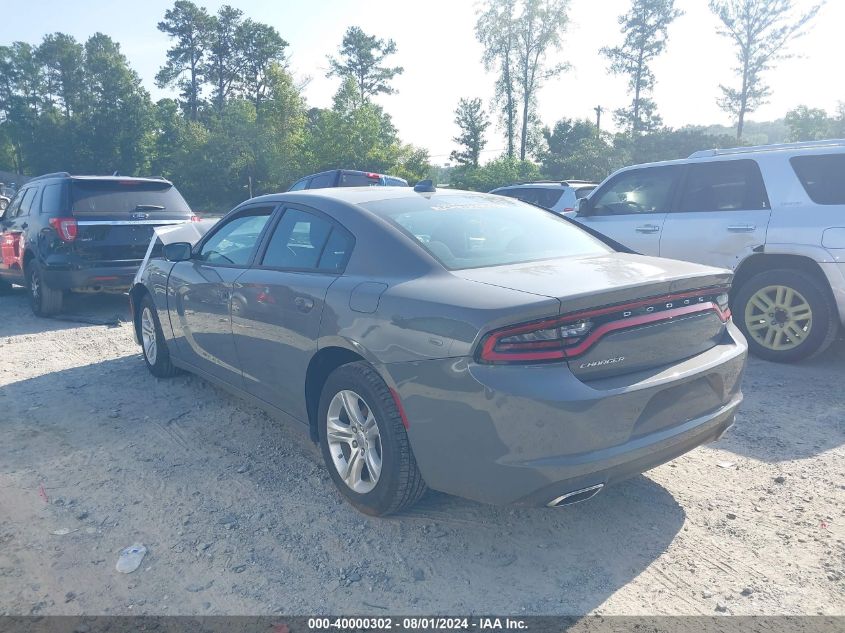 2023 Dodge Charger Sxt VIN: 2C3CDXBG4PH656653 Lot: 40000302