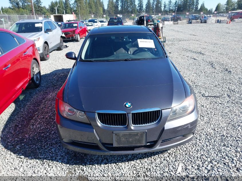 2008 BMW 328I VIN: WBAVA37538NL53432 Lot: 40000347