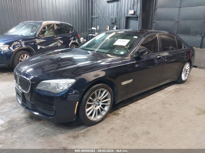 2013 BMW 740Li xDrive VIN: WBAYF4C59DDE23979 Lot: 40000362