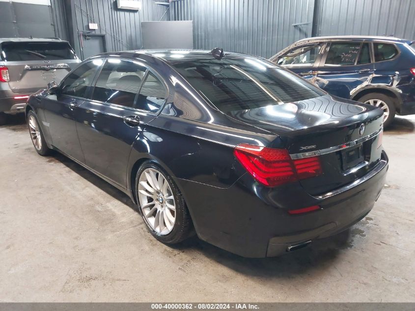 2013 BMW 740Li xDrive VIN: WBAYF4C59DDE23979 Lot: 40000362