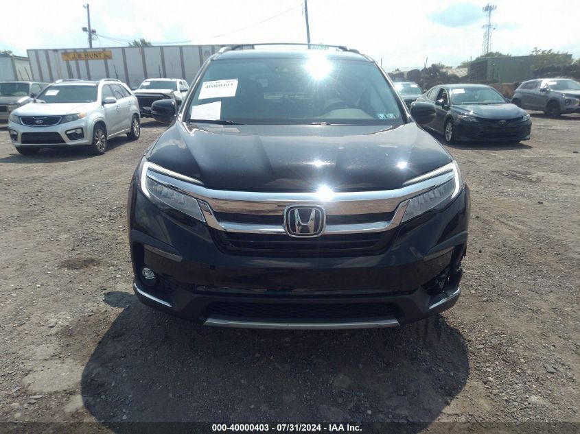 2019 Honda Pilot Elite VIN: 5FNYF6H06KB004339 Lot: 40000403