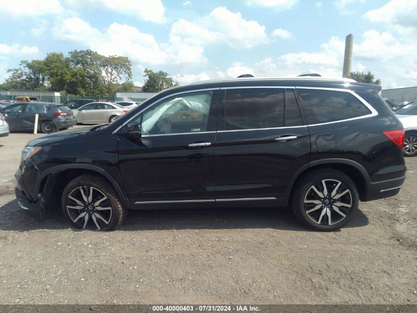 2019 Honda Pilot Elite VIN: 5FNYF6H06KB004339 Lot: 40000403