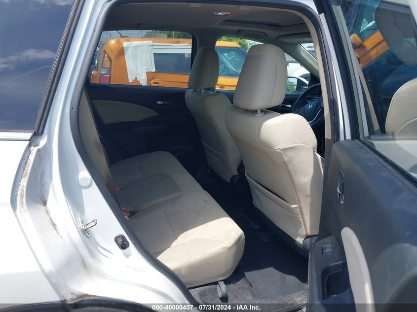 2015 Honda Cr-V Ex VIN: 5J6RM3H52FL012777 Lot: 40000407