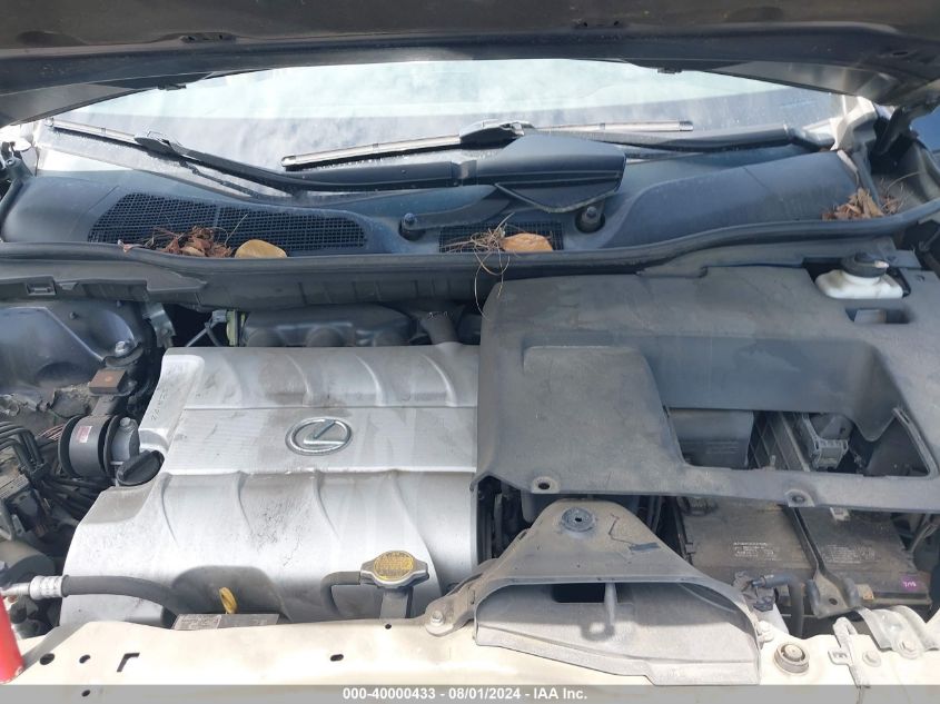 2010 Lexus Rx 350 VIN: 2T2ZK1BAXAC012219 Lot: 40000433