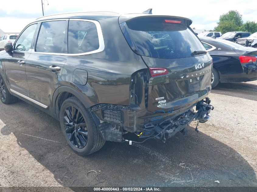 2022 Kia Telluride Sx VIN: 5XYP5DHC3NG205433 Lot: 40000443