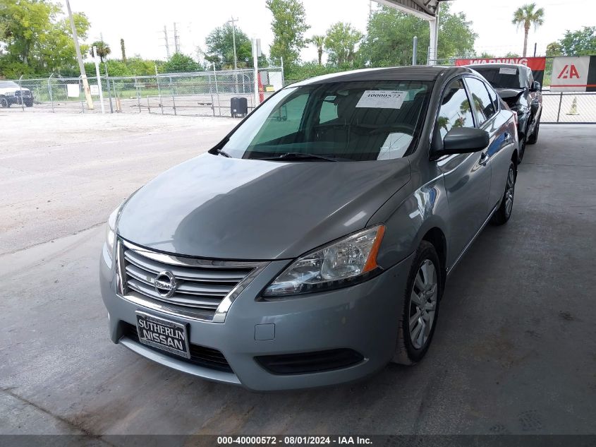 2013 Nissan Sentra S VIN: 3N1AB7AP1DL766639 Lot: 40000572