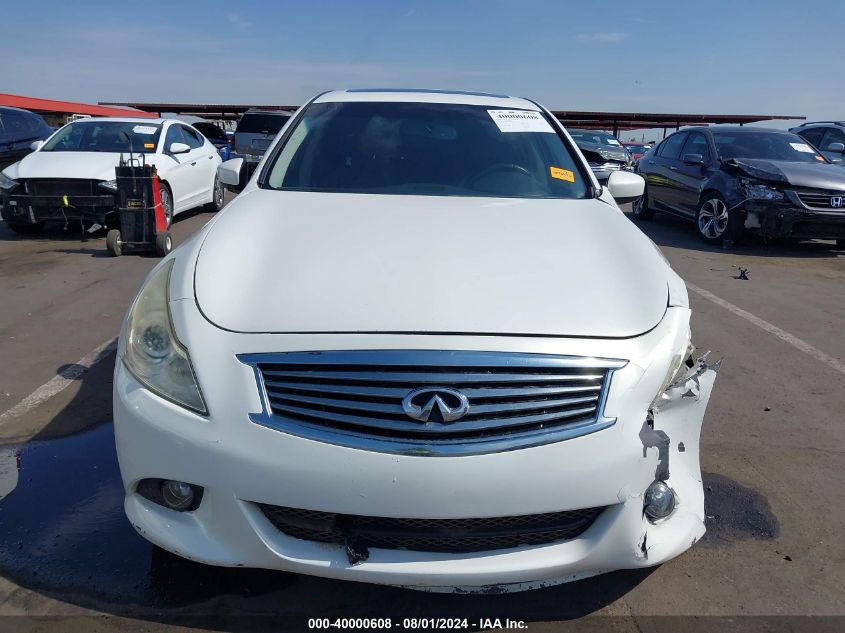 2013 Infiniti G37X VIN: JN1CV6AR7DM760491 Lot: 40000608