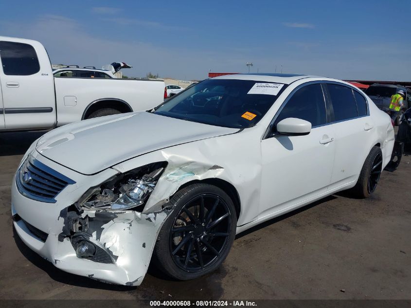 2013 Infiniti G37X VIN: JN1CV6AR7DM760491 Lot: 40000608