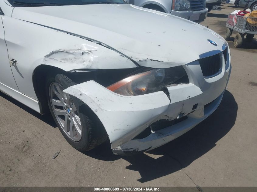 2007 BMW 328I VIN: WBAVC53507FZ71487 Lot: 40000609