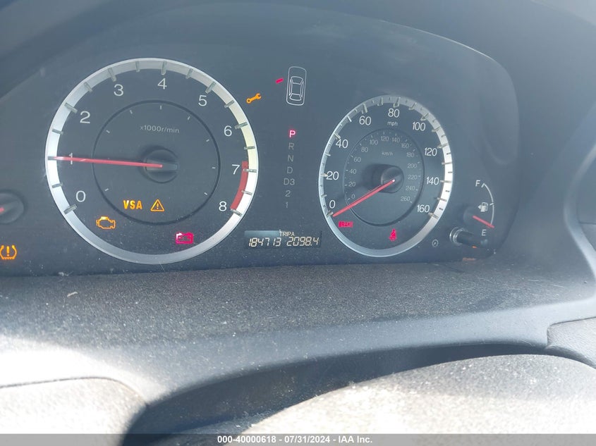 2010 Honda Accord 3.5 Ex-L VIN: 1HGCS2B88AA001089 Lot: 40000618