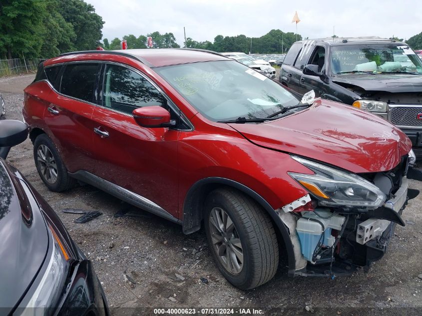 2018 Nissan Murano Sv VIN: 5N1AZ2MHXJN186197 Lot: 40000623