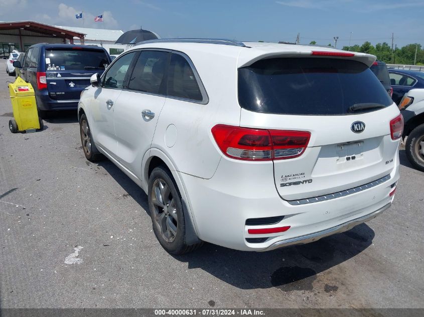 2017 Kia Sorento 3.3L Sx VIN: 5XYPK4A53HG251630 Lot: 40000631