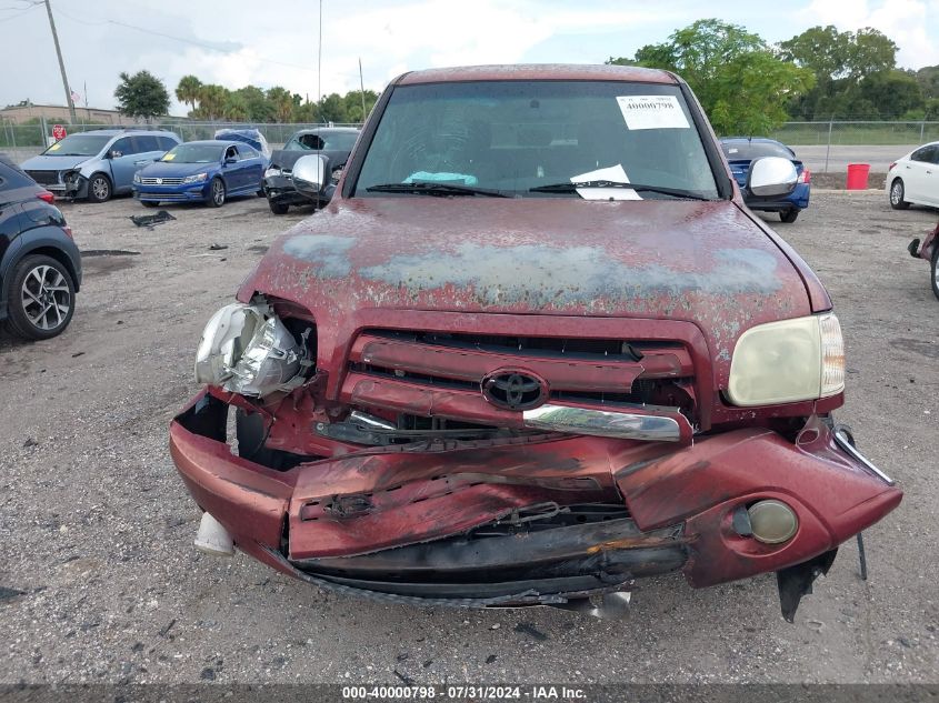 2006 Toyota Tundra Sr5 V8 VIN: 5TBET34156S503488 Lot: 40000798