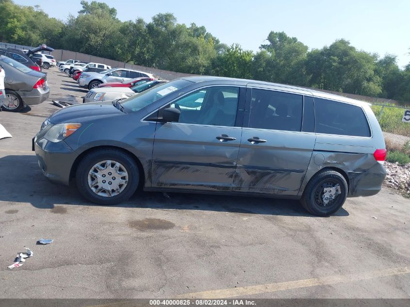 2009 Honda Odyssey Lx VIN: 5FNRL38229B057126 Lot: 40000825