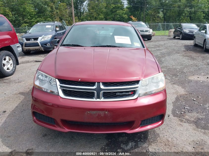 2014 Dodge Avenger Se VIN: 1C3CDZABXEN217107 Lot: 40000921