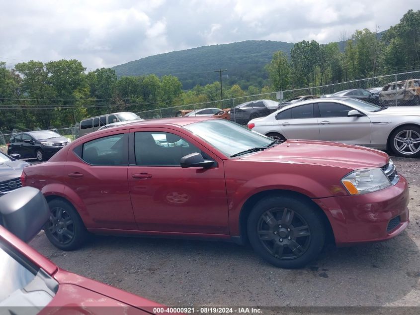 2014 Dodge Avenger Se VIN: 1C3CDZABXEN217107 Lot: 40000921