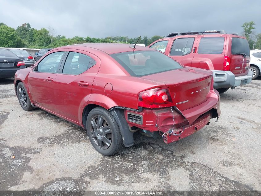 2014 Dodge Avenger Se VIN: 1C3CDZABXEN217107 Lot: 40000921