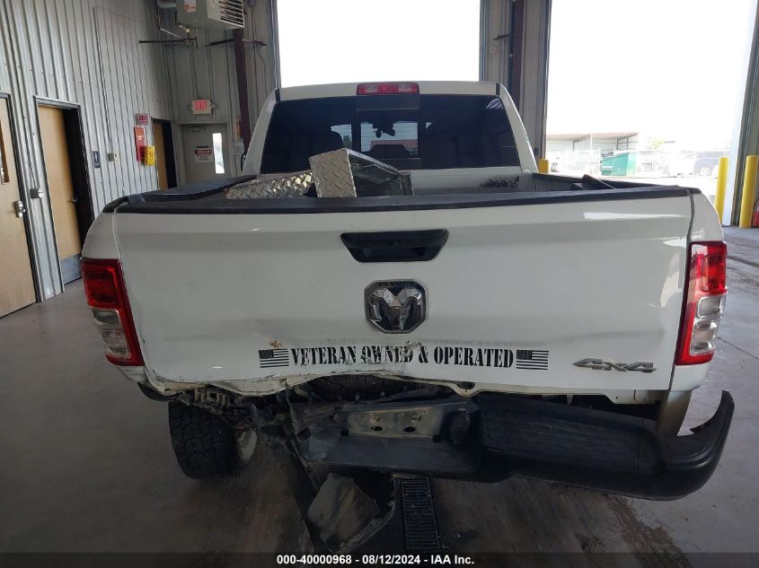 2022 Ram 2500 Tradesman 4X4 6'4 Box VIN: 3C6UR5CL0NG407627 Lot: 40000968