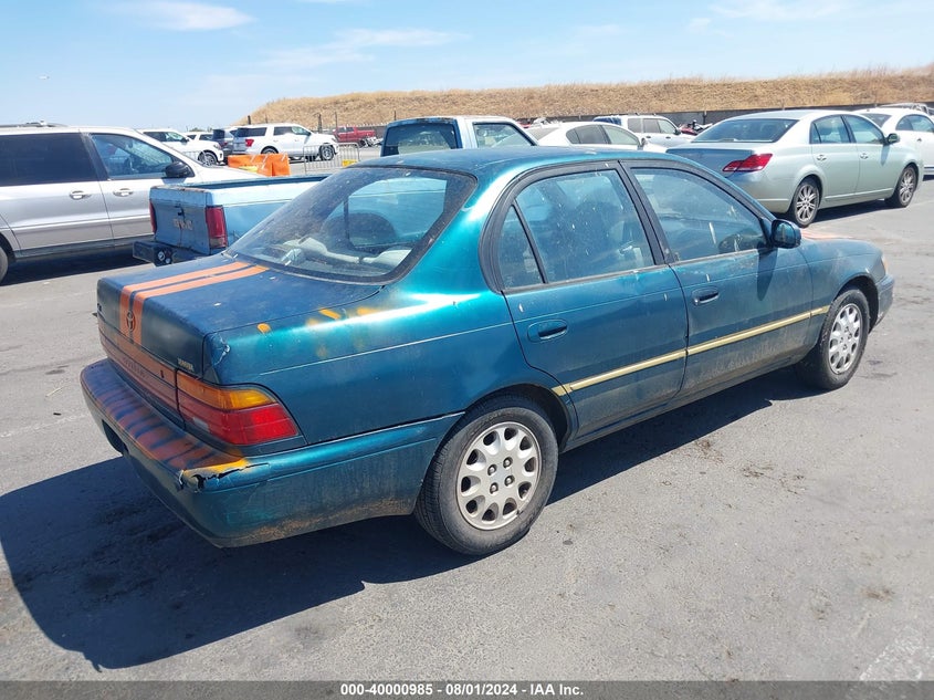 1994 Toyota Corolla Le VIN: 1NXAE00B4RZ151612 Lot: 40000985