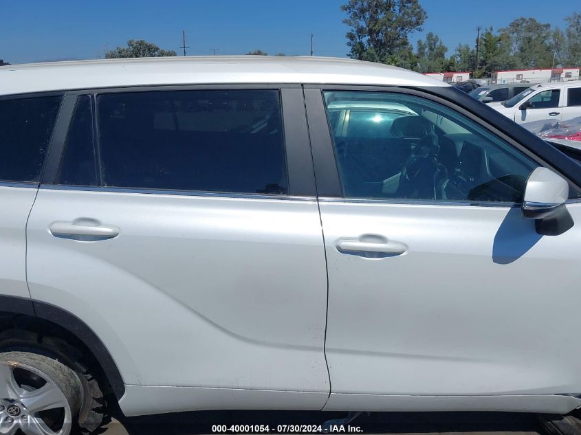 2023 Toyota Highlander Hybrid Le VIN: 5TDZARAH4PS518035 Lot: 40001054