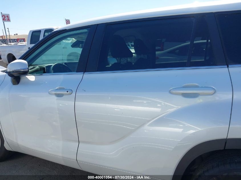 2023 Toyota Highlander Hybrid Le VIN: 5TDZARAH4PS518035 Lot: 40001054