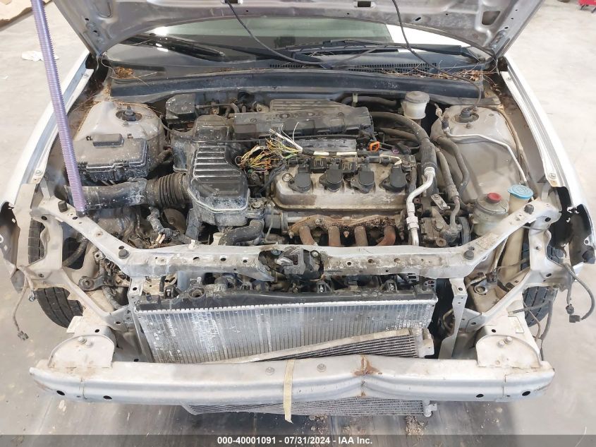 2003 Honda Civic Lx VIN: 2HGES16583H531912 Lot: 40001091