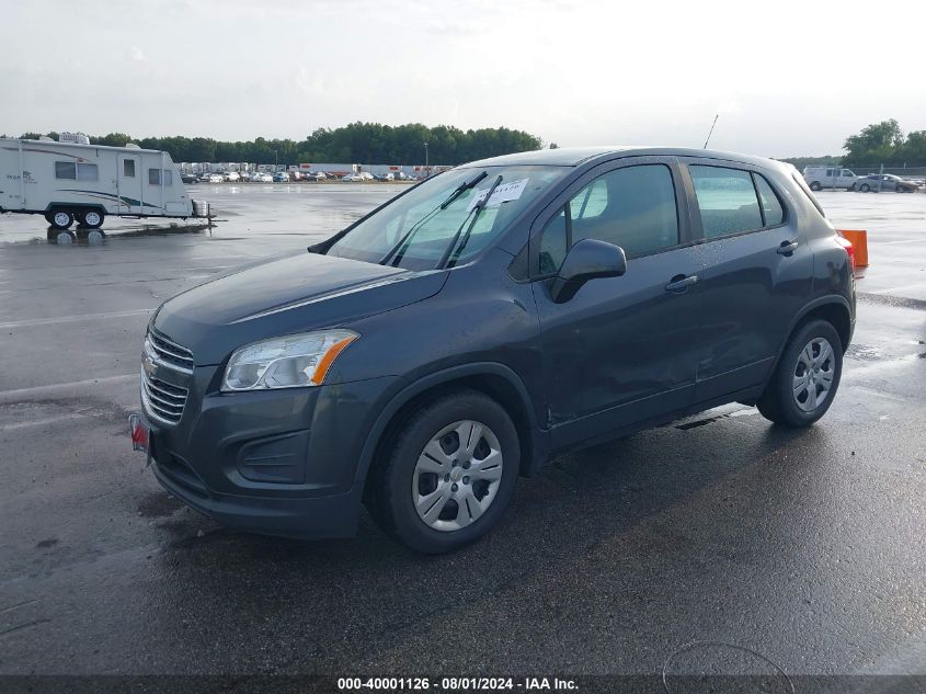 3GNCJKSB8GL255827 2016 CHEVROLET TRAX - Image 2