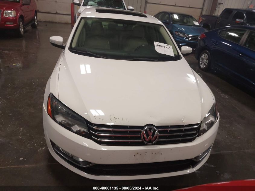 2013 Volkswagen Passat 2.0L Tdi Sel Premium VIN: 1VWCN7A31DC030190 Lot: 40001135