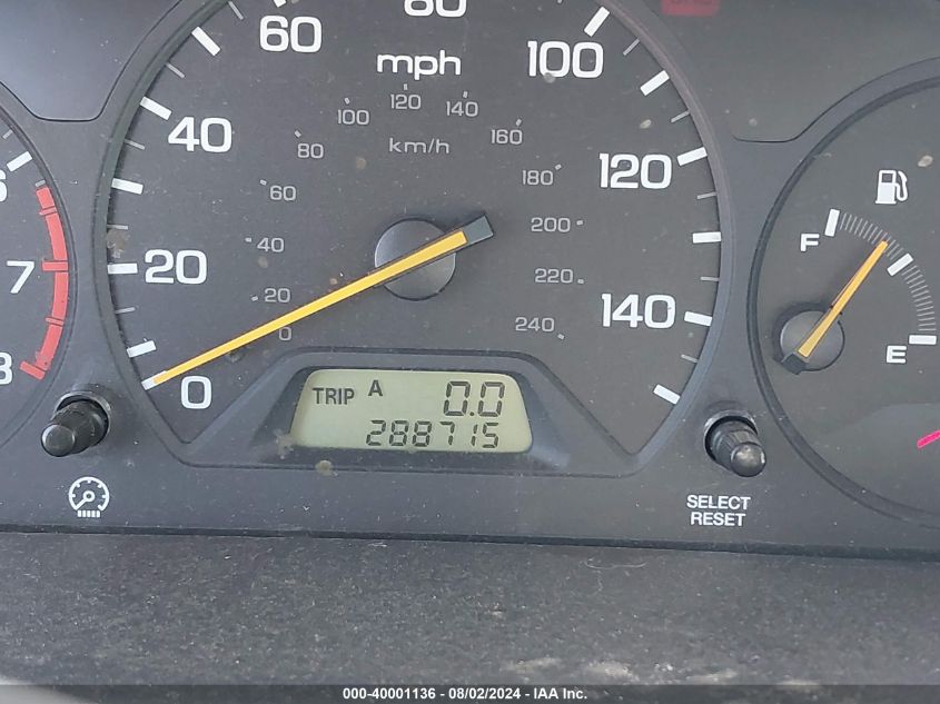 2001 Honda Accord 3.0 Ex VIN: 1HGCG16561A016864 Lot: 40001136