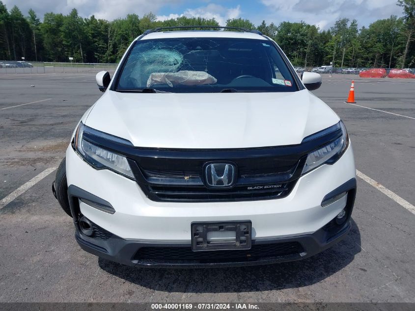 2021 Honda Pilot Awd Black Edition VIN: 5FNYF6H73MB082786 Lot: 40001169