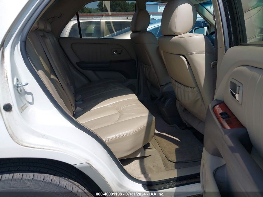 2001 Lexus Rx 300 VIN: JTJGF10U710084869 Lot: 40001198