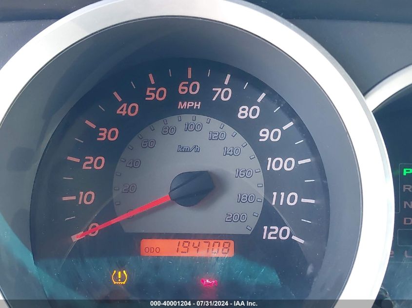 2007 Toyota Tacoma Double Cab Prerunner VIN: 5TEJU62N97Z424775 Lot: 40001204