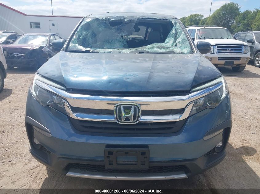 2019 Honda Pilot Ex-L VIN: 5FNYF6H44KB057821 Lot: 40001208