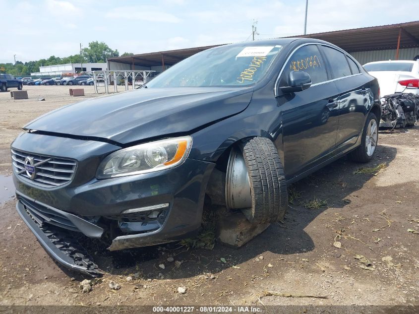 2014 Volvo S60 T5/T5 Platinum/T5 Premier/T5 Premier Plus VIN: YV1612FS7E2298077 Lot: 40001227