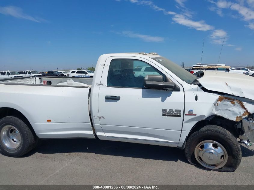2018 Ram 3500 Tradesman Regular Cab 4X2 8' Box VIN: 3C63RPAL2JG372139 Lot: 40001236