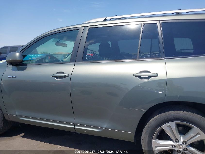 2009 Toyota Highlander Sport VIN: JTEES43A192146884 Lot: 40001247