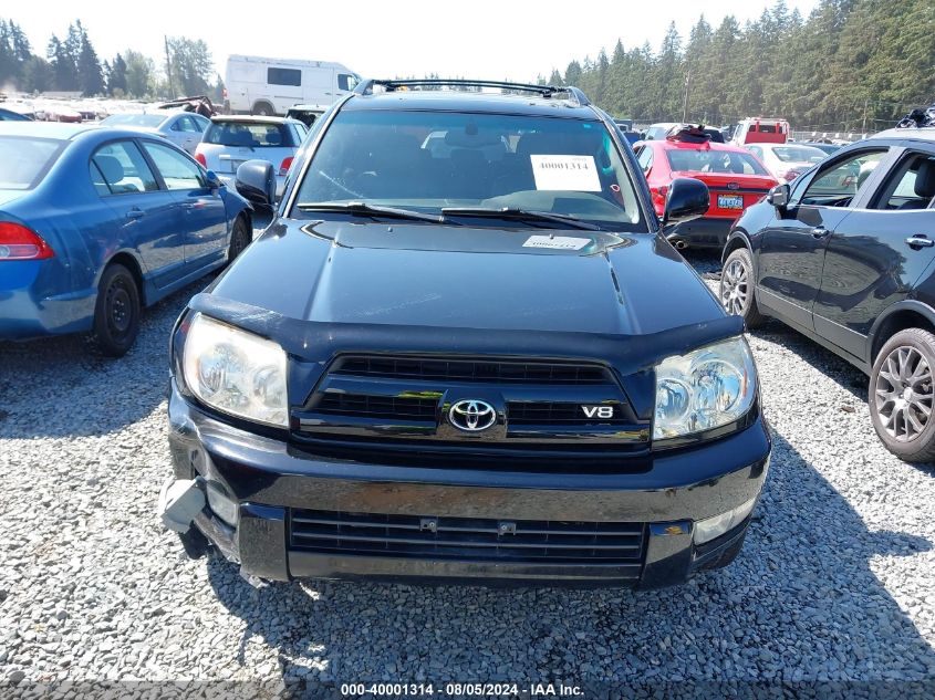 2005 Toyota 4Runner Limited V8 VIN: JTEBT17R450051384 Lot: 40001314