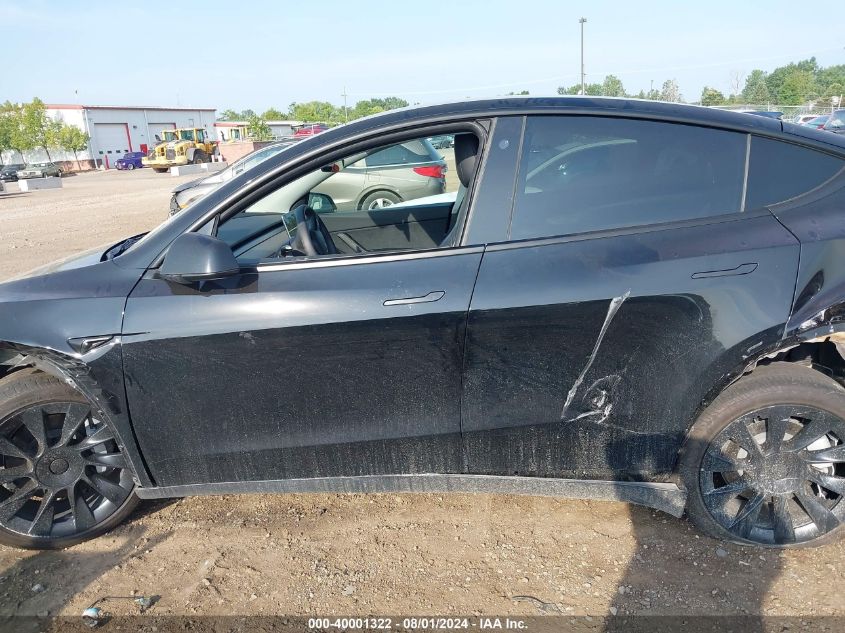 2022 Tesla Model Y Long Range Dual Motor All-Wheel Drive VIN: 7SAYGDEE9NF416148 Lot: 40001322