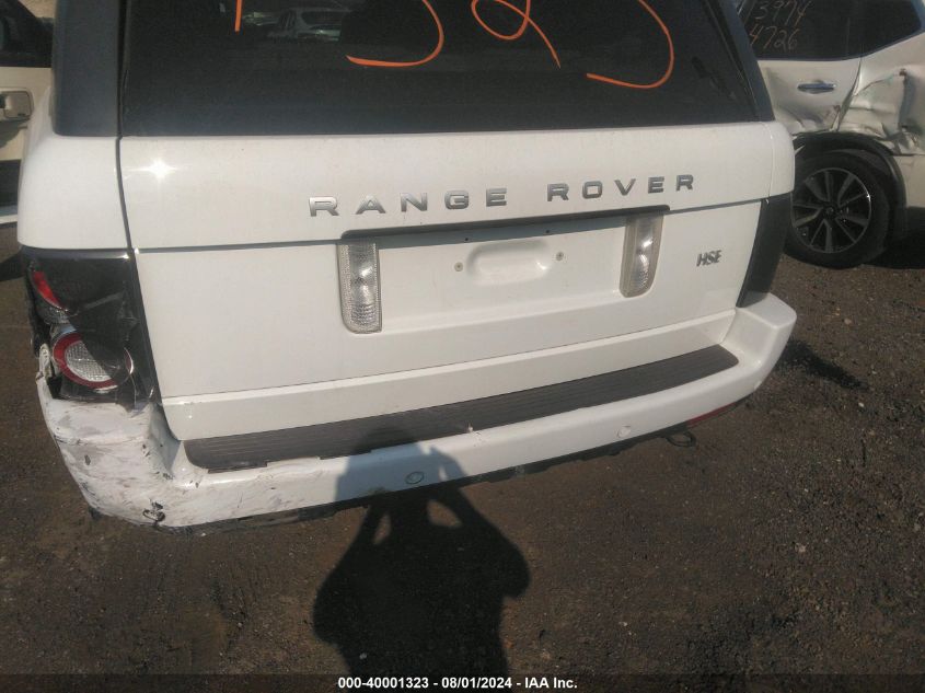 2012 Land Rover Range Rover Hse VIN: SALMF1D41CA389693 Lot: 40001323