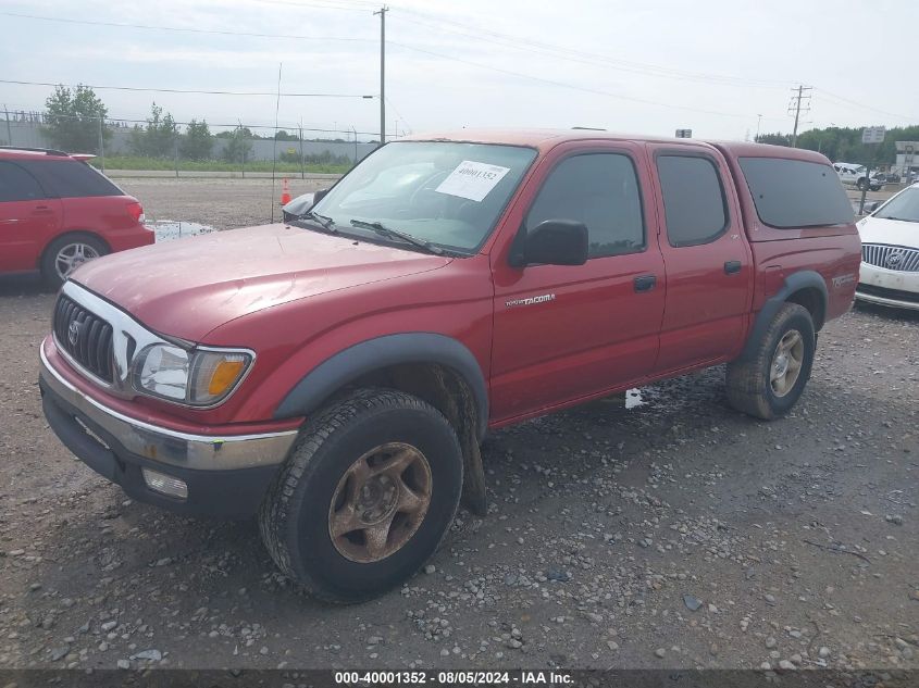 2003 Toyota Tacoma Prerunner V6 VIN: 5TEGN92N83Z258641 Lot: 40001352