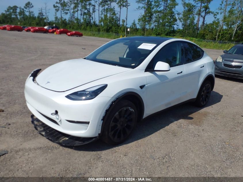 2024 TESLA MODEL Y LONG RANGE DUAL MOTOR ALL-WHEEL DRIVE - 7SAYGDEE0RA260570