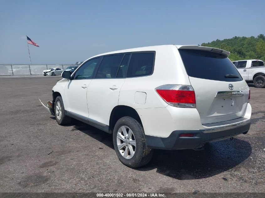 VIN 5TDZK3EH9DS142500 2013 TOYOTA HIGHLANDER no.3