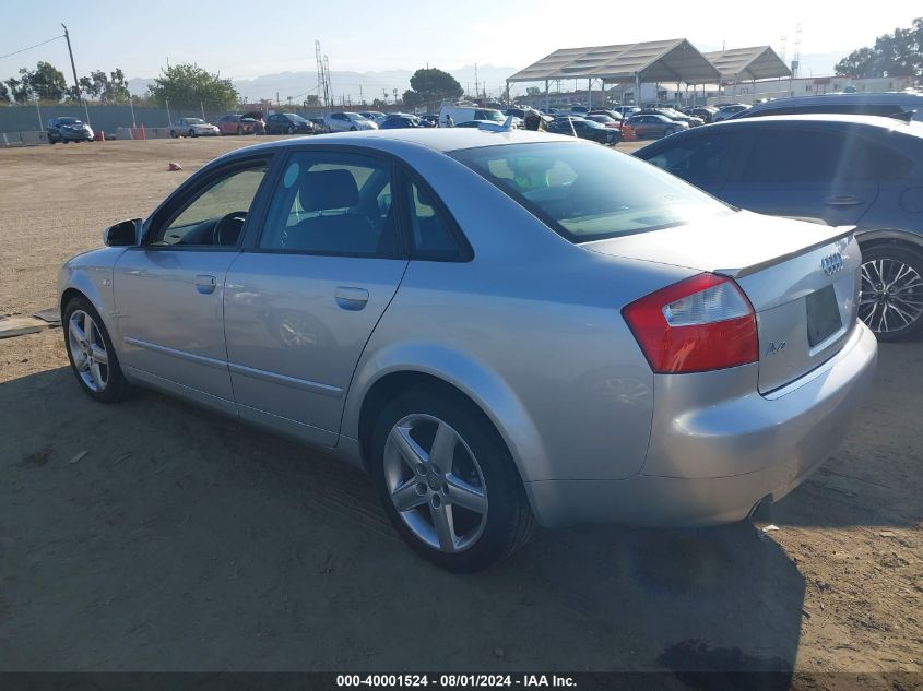 2005 Audi A4 1.8T Quattro/Special VIN: WAULC68E65A115093 Lot: 40001524