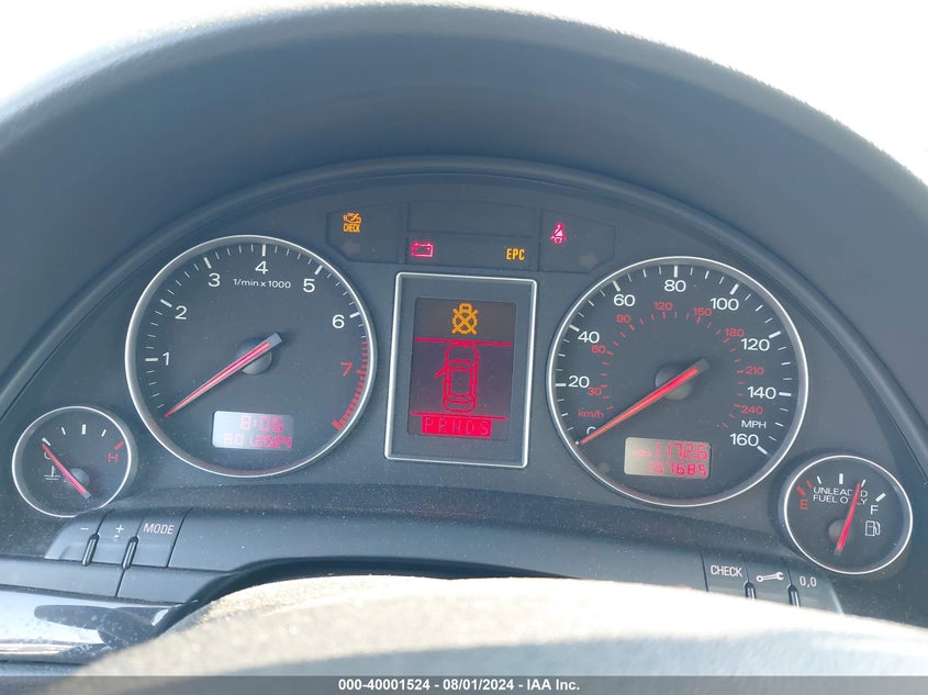 2005 Audi A4 1.8T Quattro/Special VIN: WAULC68E65A115093 Lot: 40001524