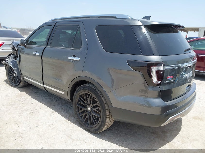 VIN 1FM5K7F84HGE11096 2017 FORD EXPLORER LIMITED