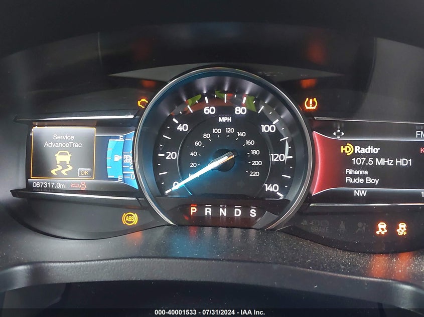 VIN 1FM5K7F84HGE11096 2017 FORD EXPLORER LIMITED