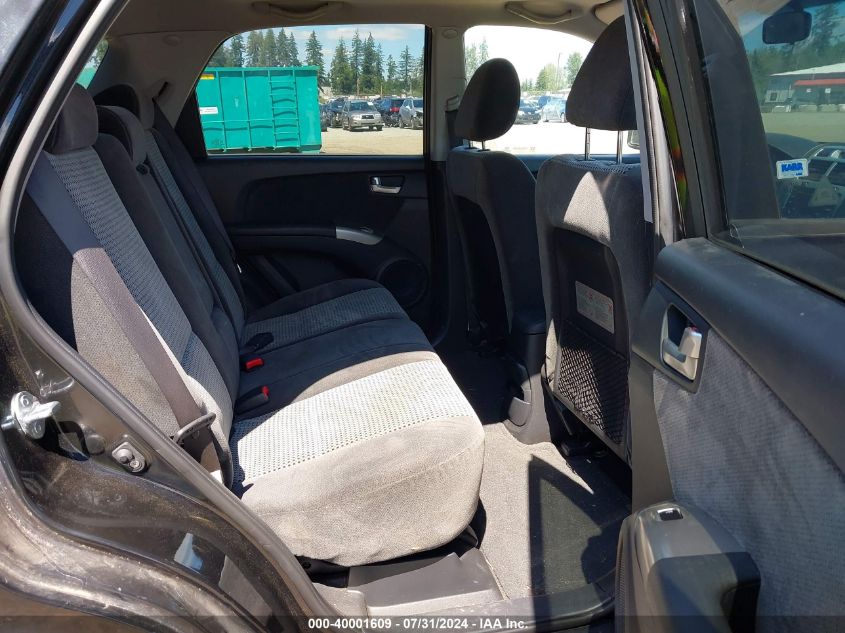 2008 Kia Sportage Ex V6 VIN: KNDJE723287525022 Lot: 40001609