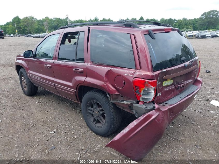 2000 Jeep Grand Cherokee Limited VIN: 1J4GW58NXYC318528 Lot: 40001648