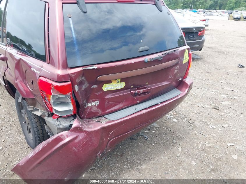 2000 Jeep Grand Cherokee Limited VIN: 1J4GW58NXYC318528 Lot: 40001648