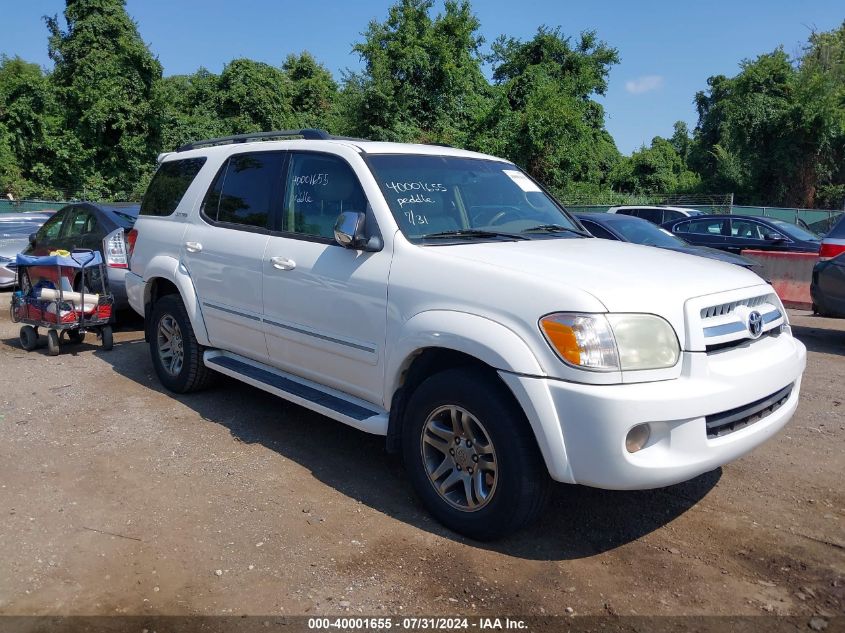 2007 Toyota Sequoia Limited V8 VIN: 5TDBT48A37S290150 Lot: 40001655